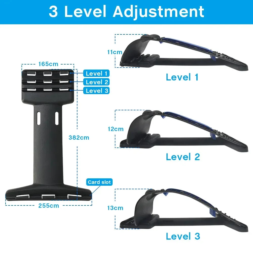 Adjustable Magnetic Neck Lumbar Spine Stretcher and Massager - Omega Lifestyles
