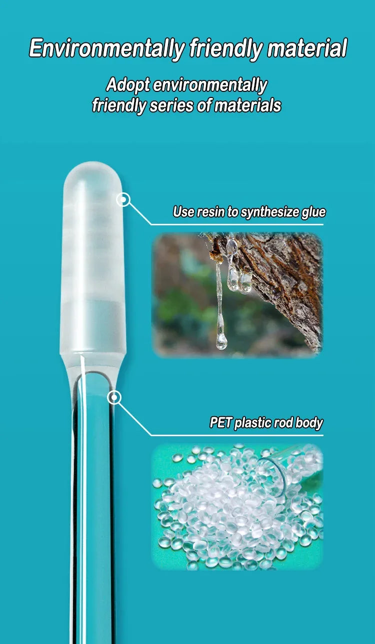 Pack Of 24 Soft Rubber Tip Sticky Ear Cleaning Cotton Swabs - Omega Lifestyles