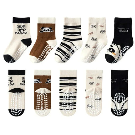 Children’s Cotton Non-Slip Cartoon Knit Socks - Omega Lifestyles