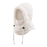 Kids Winter Plush Faux Fur Balaclava Hat Hooded Cap