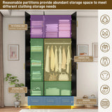 Modern 3-Door Engineered Wood Wardrobe With LED Lights