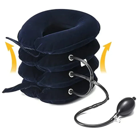 Inflatable 4-Layer Air Cervical Traction Neck Massager - Omega Lifestyles