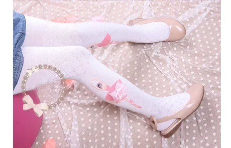 Girls Cotton Cartoon Soft Knit Autumn Tights - Omega Lifestyles