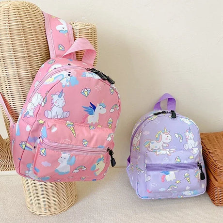 Kids Waterproof Dinosaur Unicorn Pattern Nylon Backpack - Omega Lifestyles