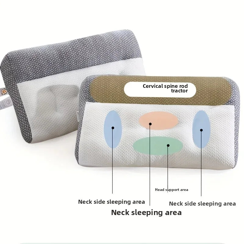 Massage Support Neck Pillow With Polyester Cotton Filling - Omega Lifestyles