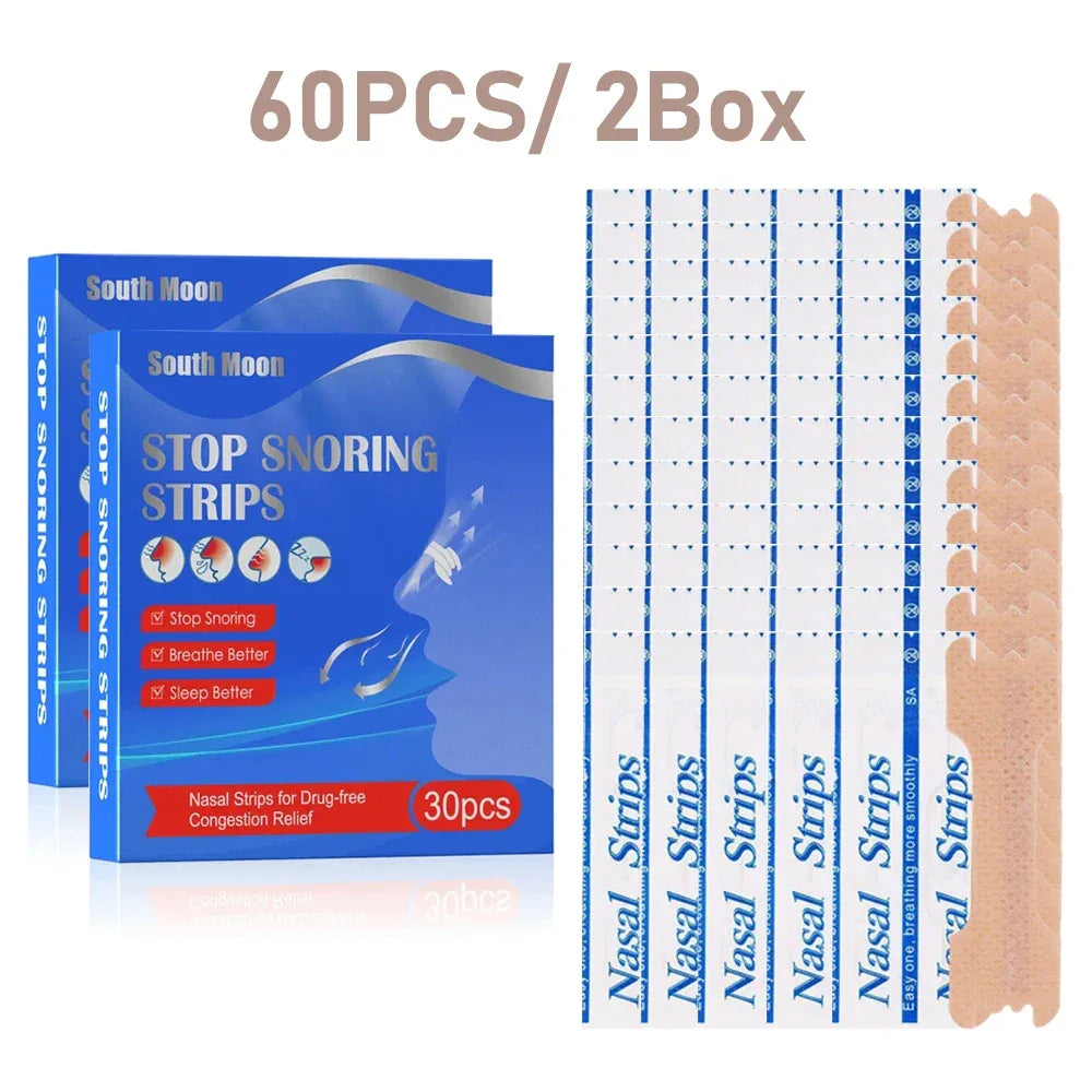 Breath Nasal Strips Sleep Snoring Relief Pack of 30 60 90 - Omega Lifestyles