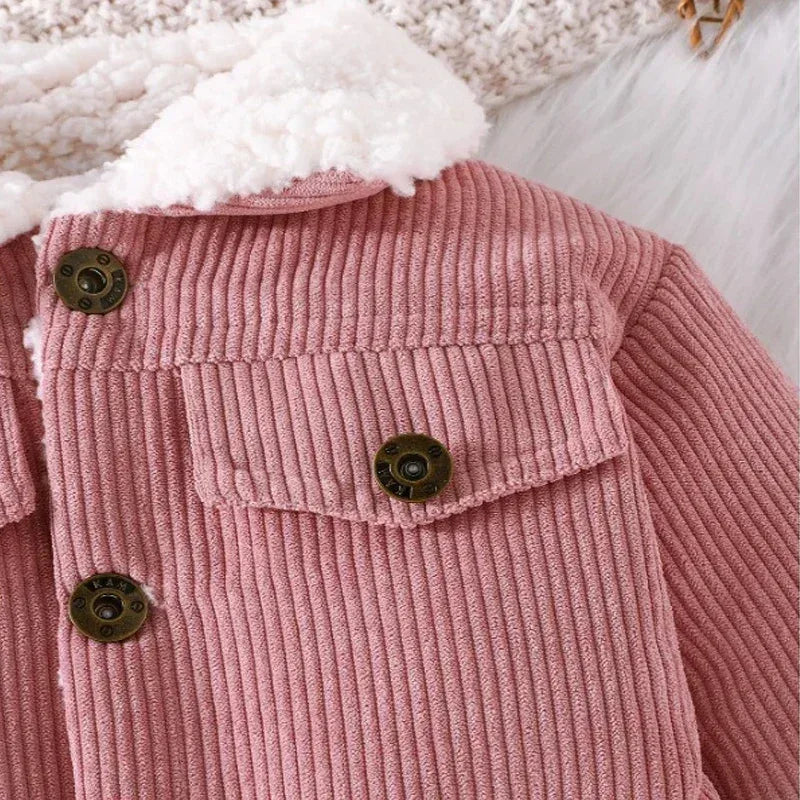 Winter Baby Corduroy Cotton Filled Down Jacket - Omega Lifestyles