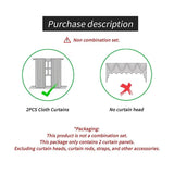 2-Piece Chenille Embroidered Floral Blackout Curtain
