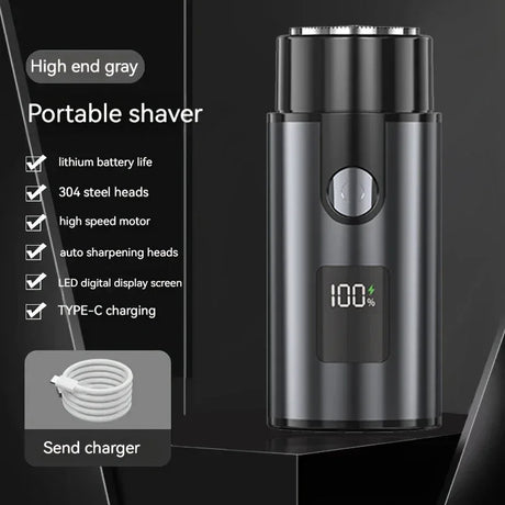 Rotary Electric Shaver Cordless Waterproof Rechargeable Razor - Omega Lifestyles