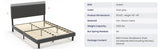Queen Upholstered Linen Platform Bed Frame With Storage