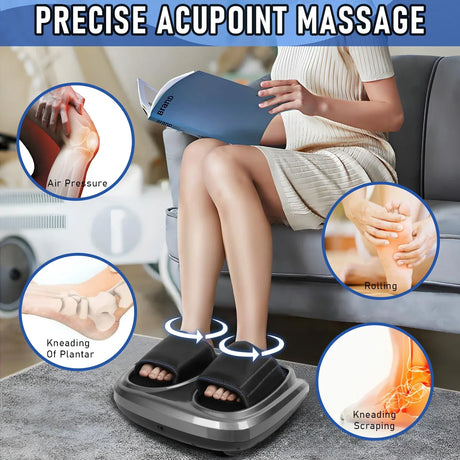 Electric Shiatsu Foot Massager With Kneading Roller - Omega Lifestyles