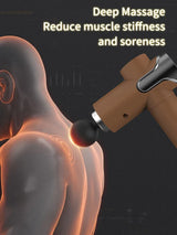 Silent Four-Headed Deep Tissue Percussion Massage Gun - Omega Lifestyles