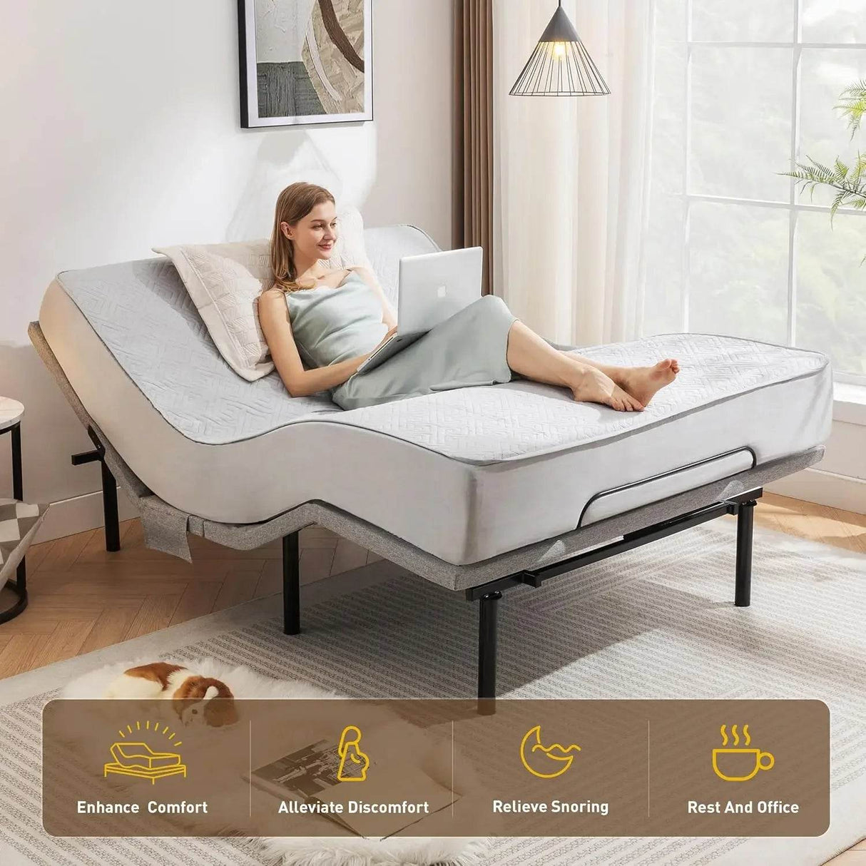 Adjustable Massage Electric Bed Frame With Zero Gravity - Omega Lifestyles