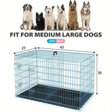 Folding Heavy Duty Iron Pet Crate For Dogs - Sleep Galleria