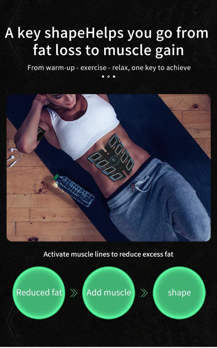 EMS Portable Electrical Muscle Trainer Fitness Body Massager - Omega Lifestyles