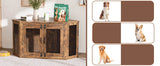 Retro Wooden Space-Saving Corner Pet Dog House - Omega Lifestyles
