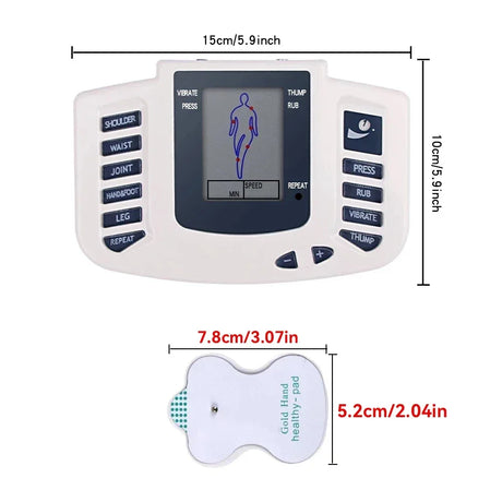 Digital EMS Muscle Stimulator TENS Full Body Massager - Omega Lifestyles