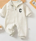 Baby Winter Thick Cotton Knit Zippered Romper - Omega Lifestyles