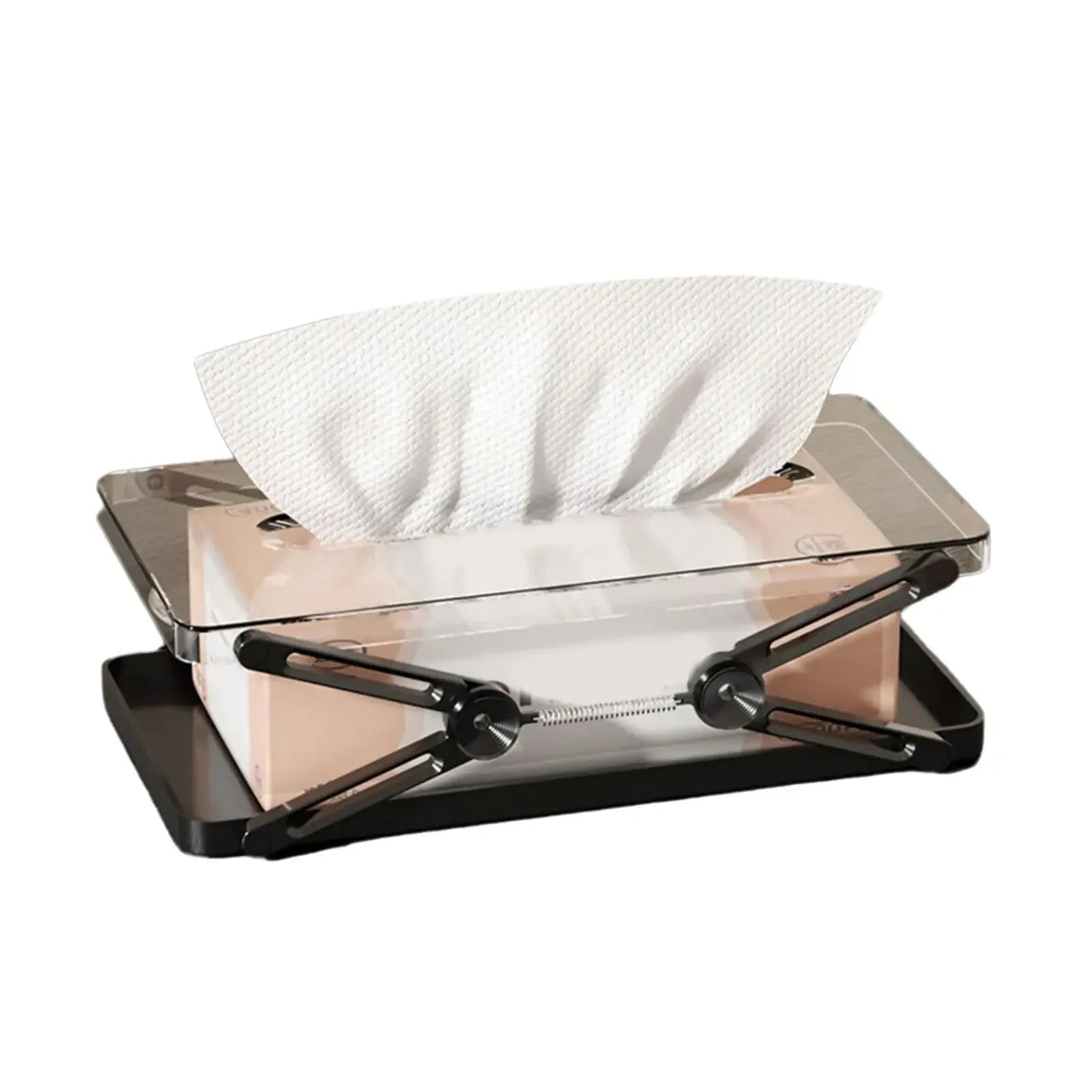 Classic Plastic Liftable Tissue Box Storage Case - Omega Lifestyles