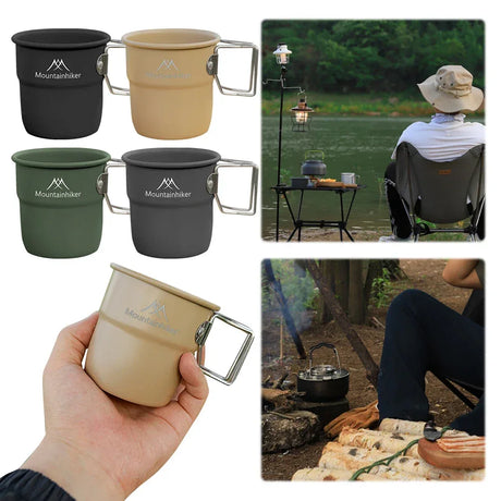 Lightweight 300ml Aluminum Alloy Foldable Camping Mug - Omega Lifestyles