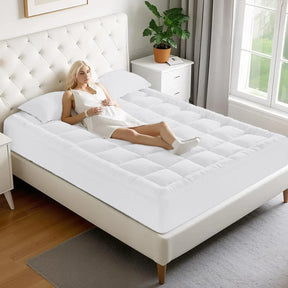 Extra Soft 3-Inch Cooling Quilted Mattress Topper Twin - Omega Lifestyles
