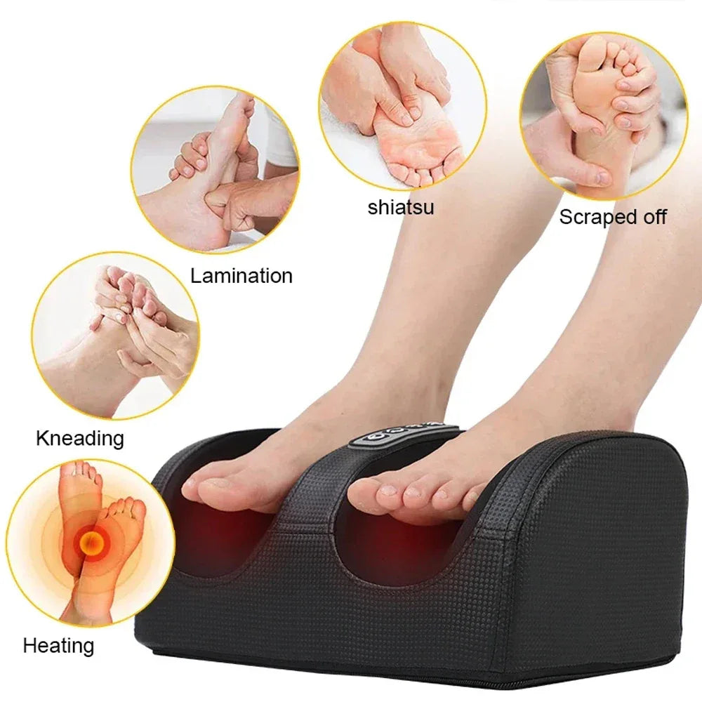 Electric Foot Massager With Kneading Heat Therapy - Omega Lifestyles