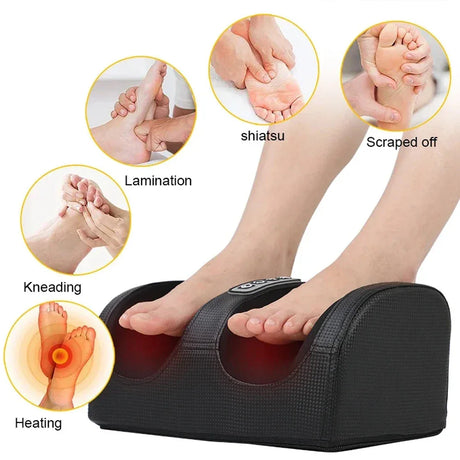 Electric Foot Massager With Kneading Heat Therapy - Omega Lifestyles
