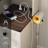 Farmhouse Makeup Vanity Desk With Mirror Lights Stool