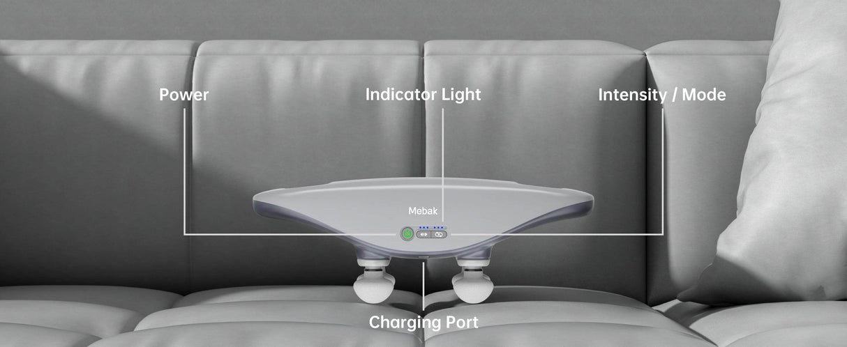 4-Head Deep Tissue Massage Gun with 3 Speed Levels - Omega Lifestyles
