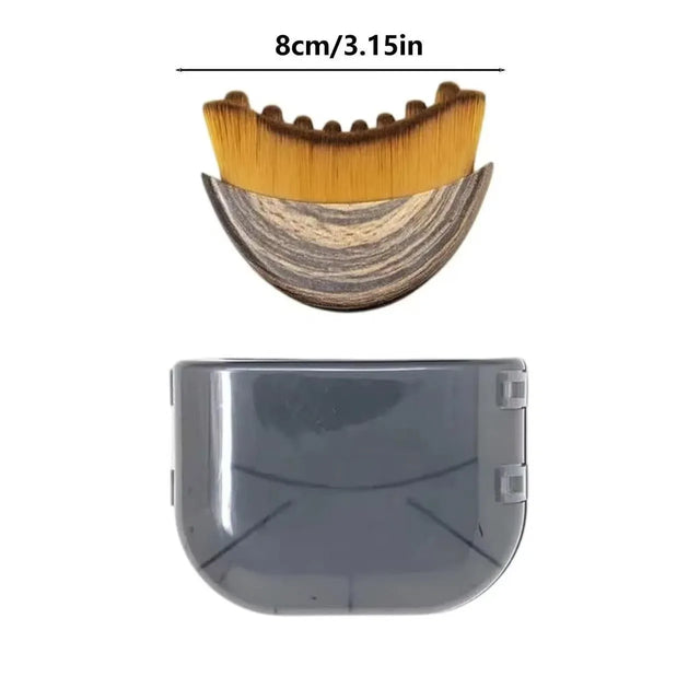 Wooden Facial Massage Brush For Lymphatic Contour Care - Omega Lifestyles