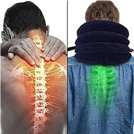 Inflatable 4-Layer Air Cervical Traction Neck Massager - Omega Lifestyles