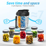 Large Capacity BPA-Free 7-Compartment Pill Dispenser - Omega Lifestyles