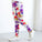 Girls Printed Cotton Polyester Stretch Leggings - Omega Lifestyles