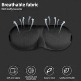 3D Contoured Memory Foam Light-Blocking Sleep Mask - Omega Lifestyles