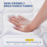 King Size Mattress 12 Inch King Mattresses in a Box Hybrid Spring Mattresses with Comfort Foam and Pocket Coils for Pressure Rel - Omega Lifestyles