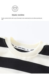 2-Piece Striped Polyester Toddler Summer Outfit Set