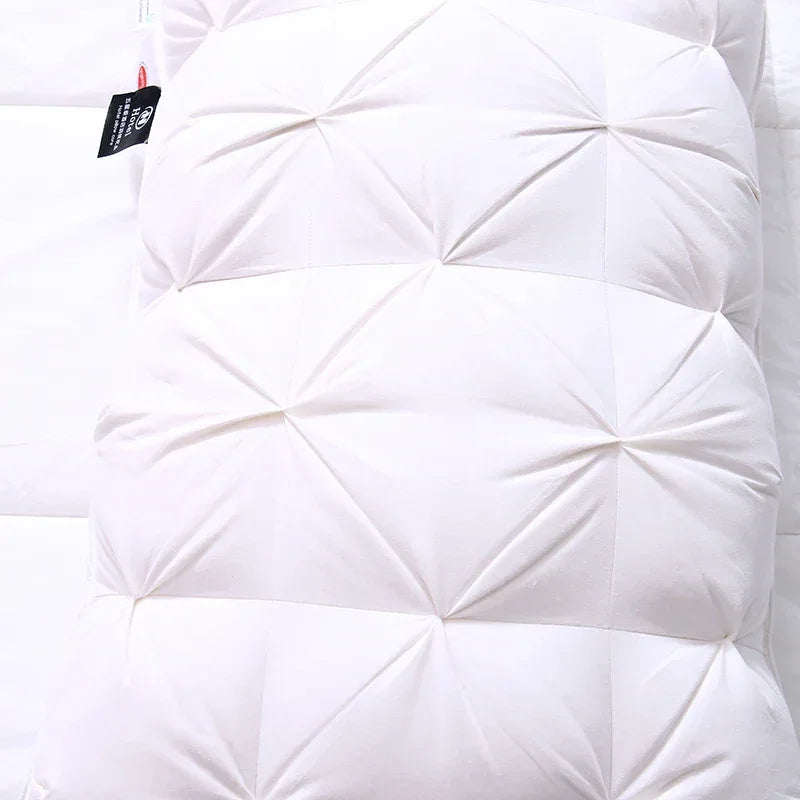95% Goose Down Like Anti-Snore Cotton Sleeping Pillow 48x74cm Low - Omega Lifestyles