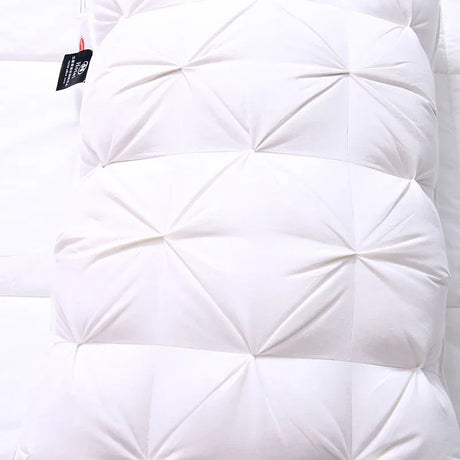 95% Goose Down Like Anti-Snore Cotton Sleeping Pillow 48x74cm Low - Omega Lifestyles
