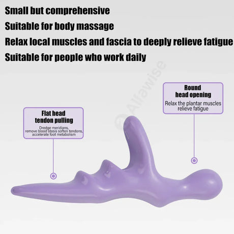 Manual Plastic Deep Tissue Thumb Acupressure Point Massager Tool - Omega Lifestyles