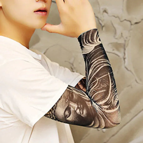 Floral Temporary Tattoo Sleeve With Sun Protection - Omega Lifestyles