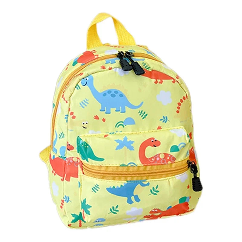 Kids Dinosaur Cartoon Waterproof Nylon Backpack Cute Schoolbag