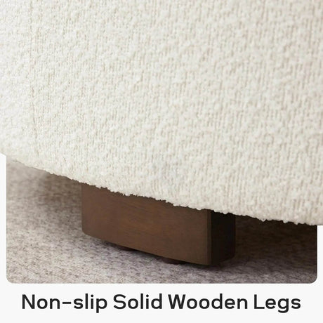 Modern Round Storage Ottoman Coffee Table - Omega Lifestyles