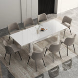 Modern Extendable Wooden Dining Table For 6 To 10 Persons