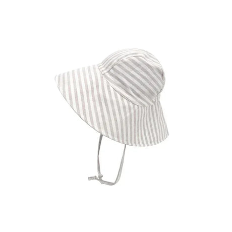 Cotton Linen Baby Kids Summer Sunhat With Wide Brim - Omega Lifestyles