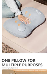 Inflatable Portable Camping Pillow With Built-In Pump - Omega Lifestyles
