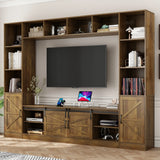 Modern 4-Piece Wall Unit TV Stand With Bookshelves