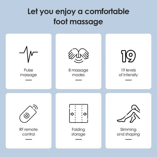 EMS Foot Massager Pad With 8 Modes And Remote Control - Omega Lifestyles