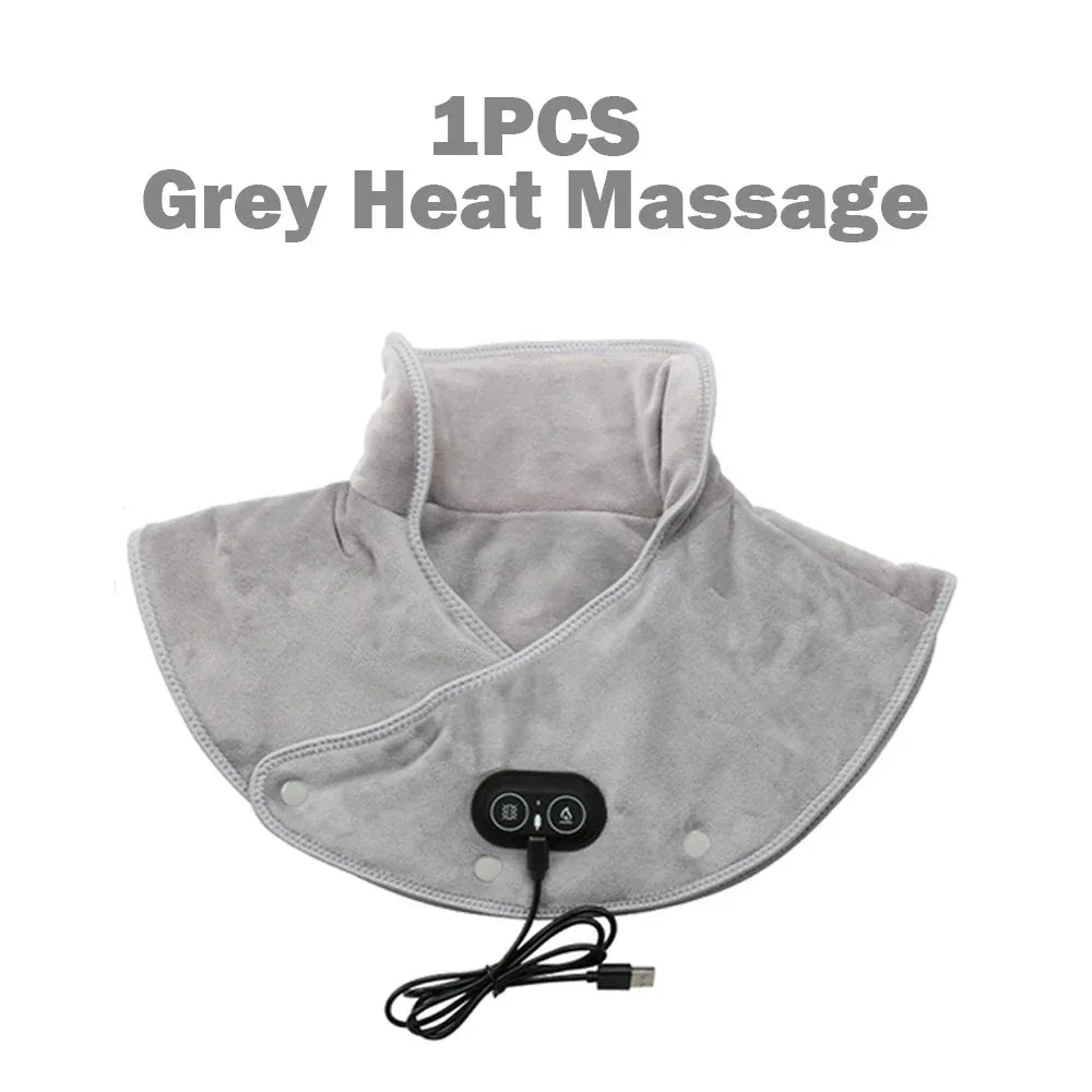 Electric Heated Neck Shoulder Wrap Plush Heating Pad - Omega Lifestyles