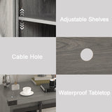 Farmhouse Wooden TV Stand With Sliding Barn Doors