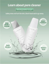 Deep Vibrate Ultrasonic Facial Skin Scrubber Cleaner Massage Device - Omega Lifestyles